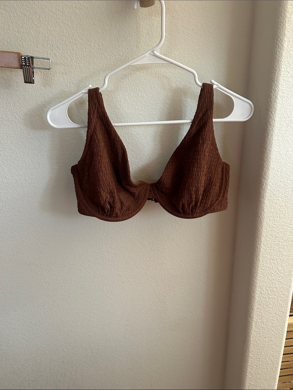 Women's Textured Underwire Bra - Brown